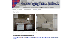 Desktop Screenshot of fliesen-jambrosik.de